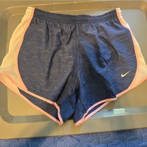 Nike  Dri-fit Tempo Shorts Size Large Heather Blue & Pink
